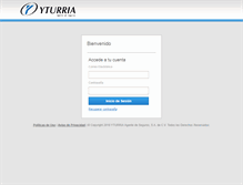 Tablet Screenshot of clientesyturria.com